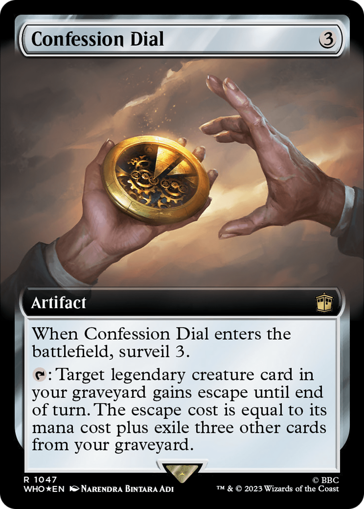 Confession Dial (Extended Art) (Surge Foil) [Doctor Who] | Chromatic Games