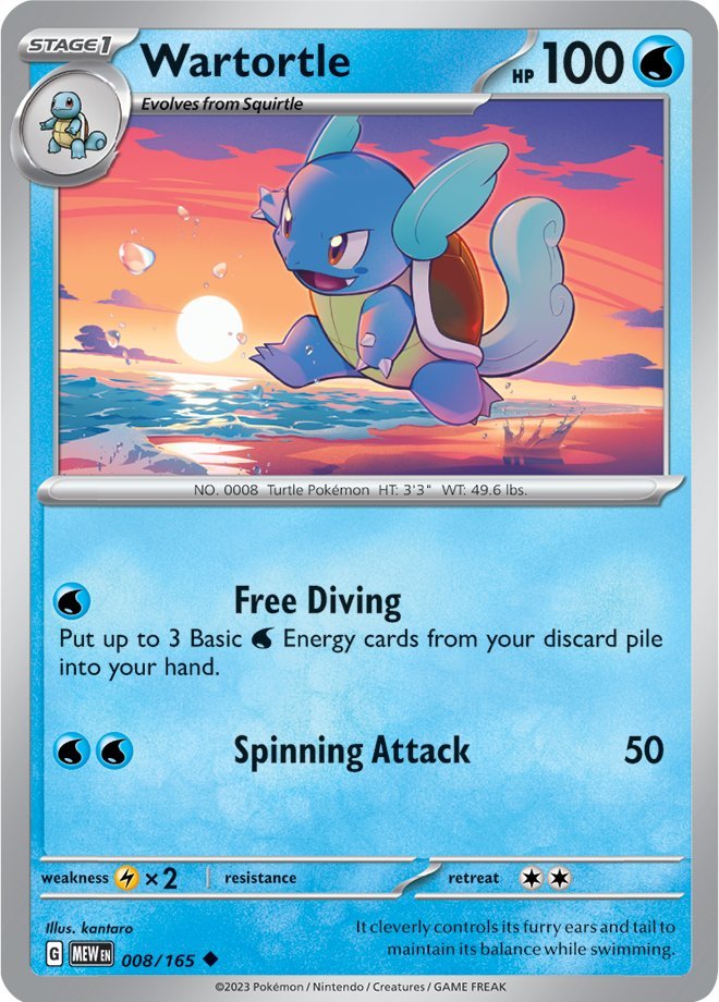 Wartortle (008/165) [Scarlet & Violet: 151] | Chromatic Games