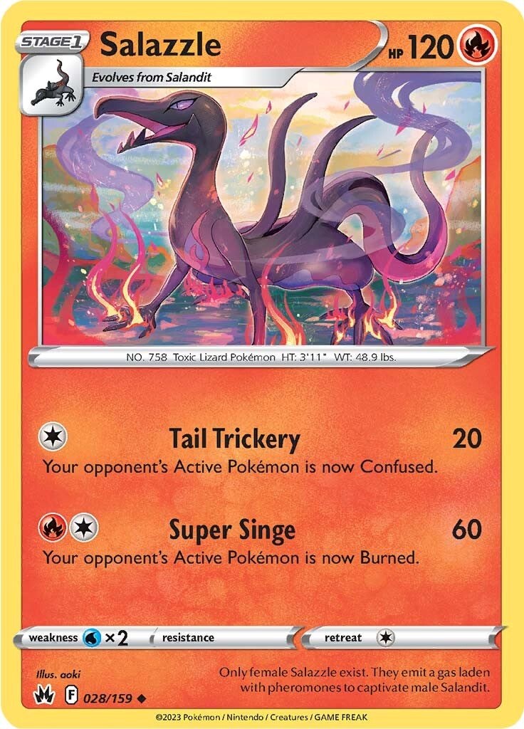 Salazzle (028/159) [Sword & Shield: Crown Zenith] | Chromatic Games