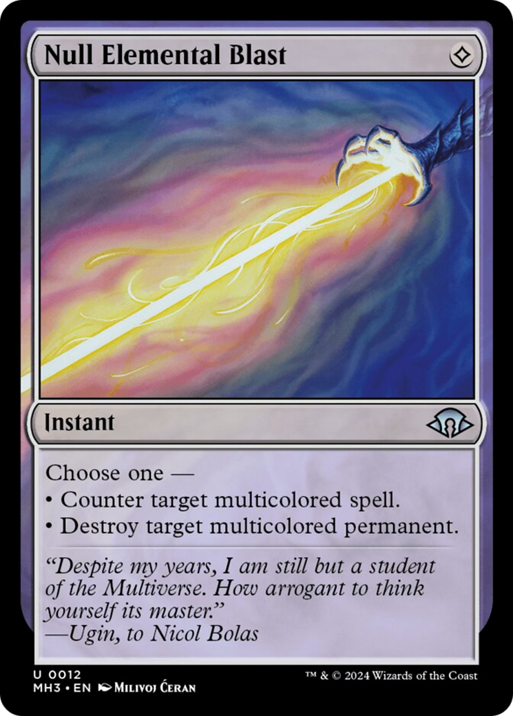 Null Elemental Blast [Modern Horizons 3] | Chromatic Games