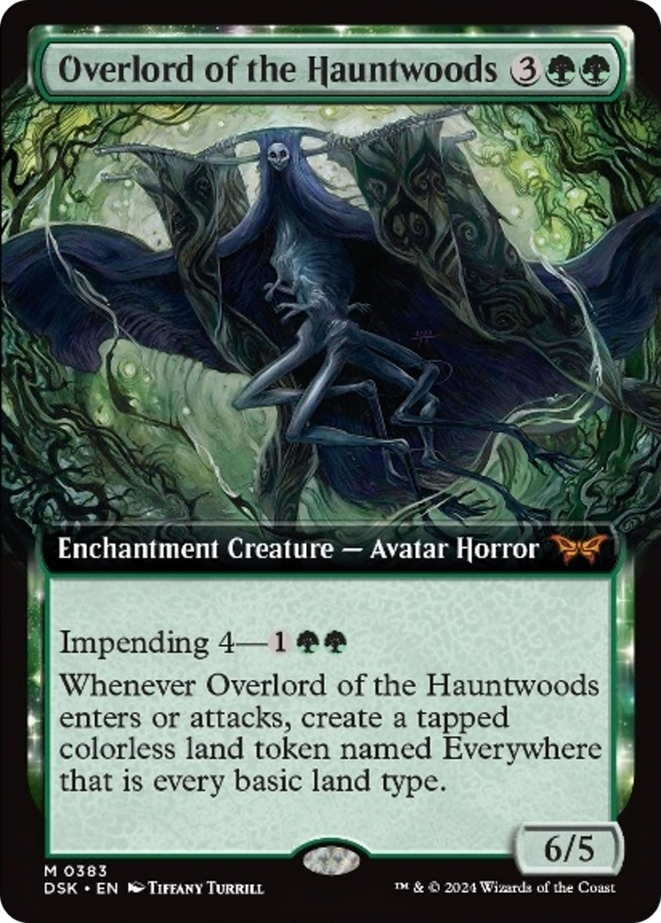 Overlord of the Hauntwoods (Extended Art) [Duskmourn: House of Horror] | Chromatic Games