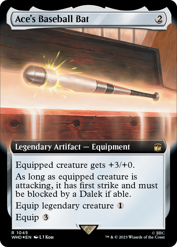 Ace's Baseball Bat (Extended Art) (Surge Foil) [Doctor Who] | Chromatic Games