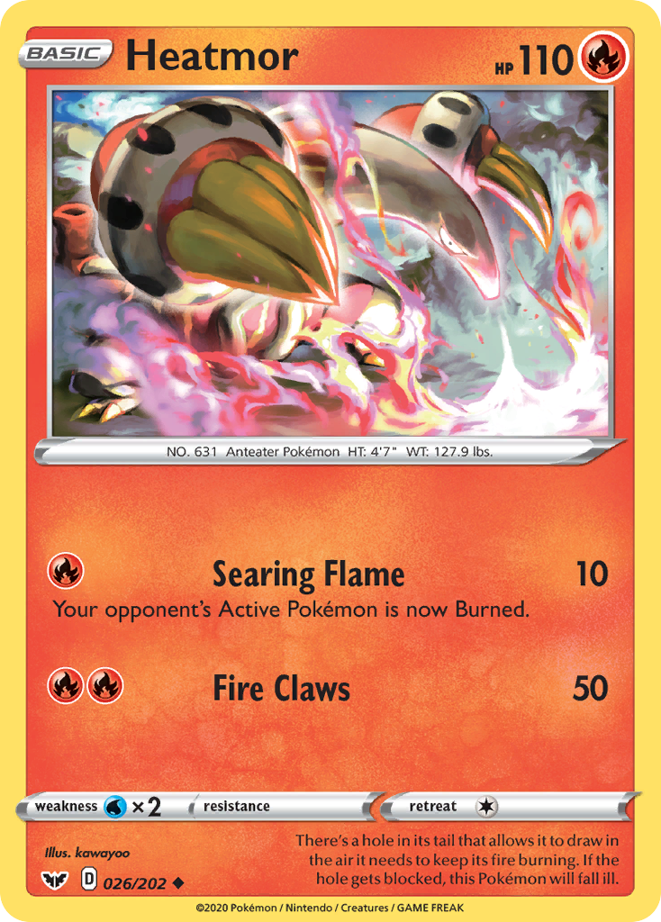 Heatmor (026/202) [Sword & Shield: Base Set] | Chromatic Games