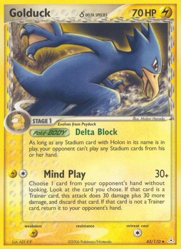 Golduck (43/110) (Delta Species) [EX: Holon Phantoms] | Chromatic Games