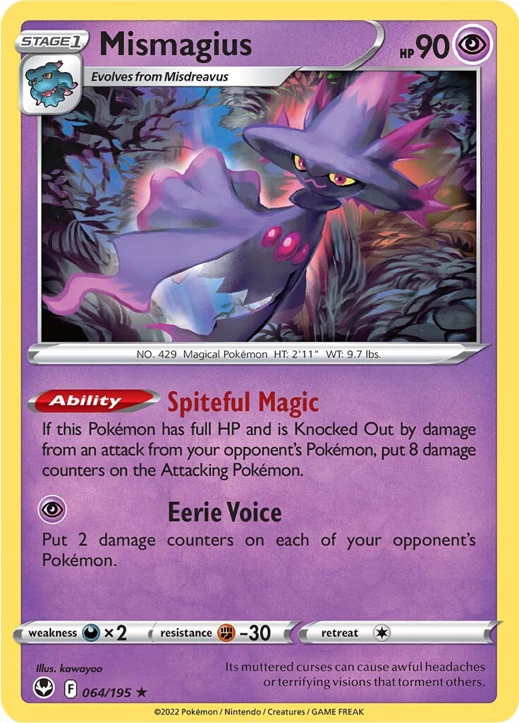 Mismagius (064/195) [Sword & Shield: Silver Tempest] | Chromatic Games