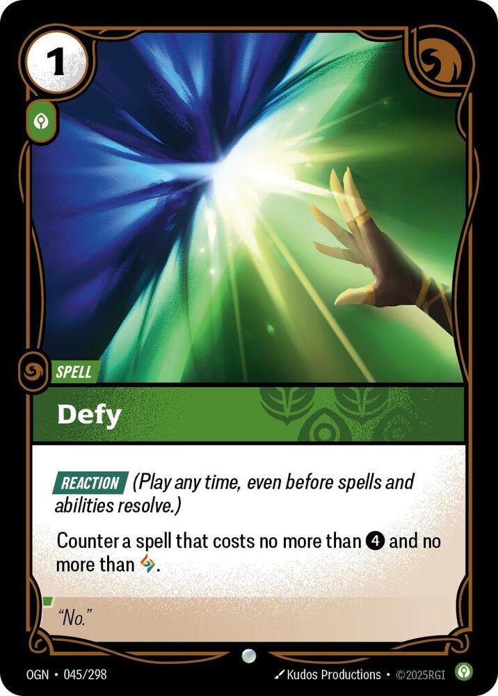 Defy 045/298 (Origins)  - Foil | Chromatic Games