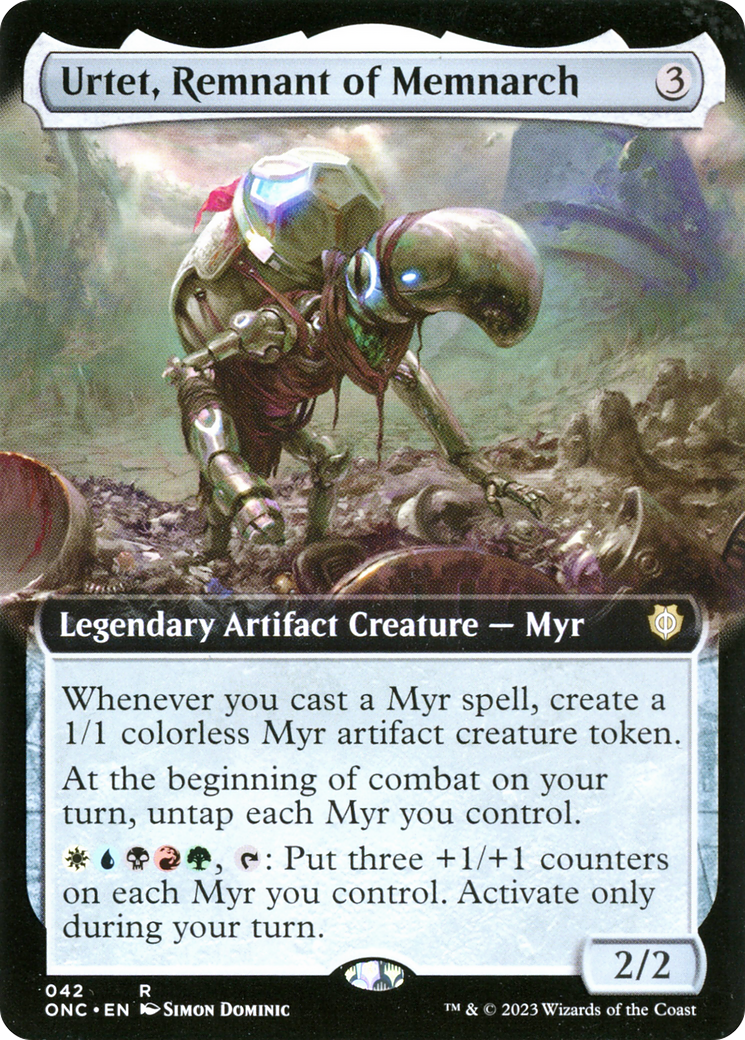 Urtet, Remnant of Memnarch (Extended Art) [Phyrexia: All Will Be One Commander] | Chromatic Games