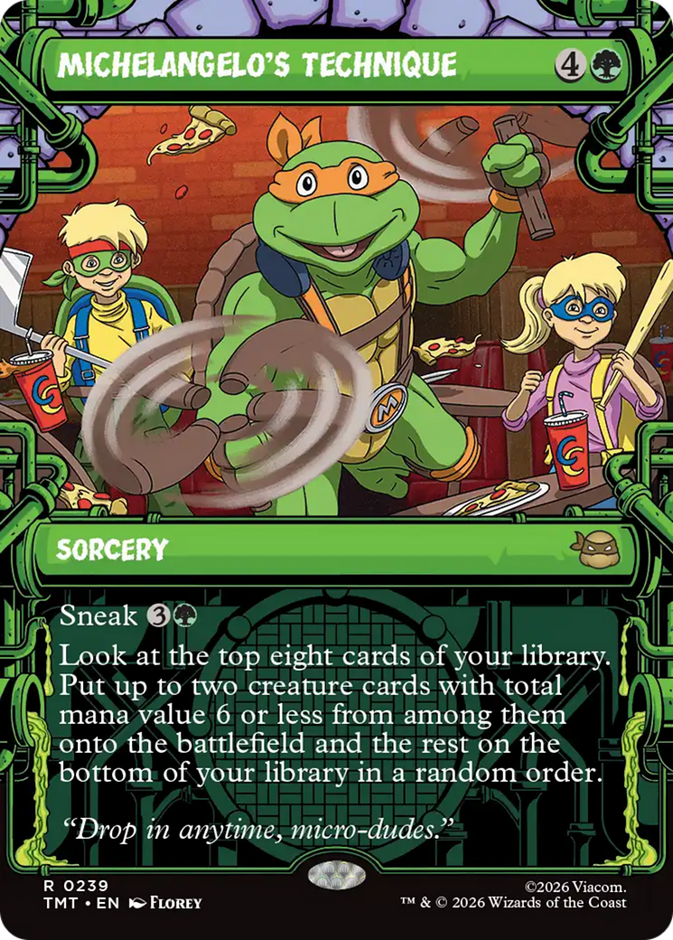 Michelangelo's Technique (Showcase) [Teenage Mutant Ninja Turtles] | Chromatic Games