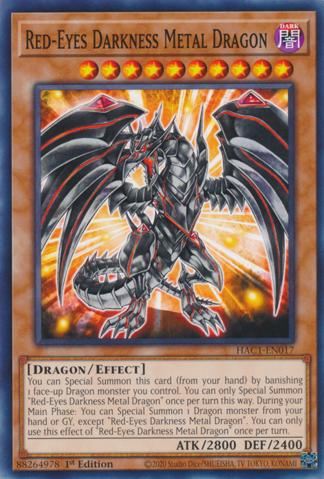 Red-Eyes Darkness Metal Dragon [HAC1-EN017] Common | Chromatic Games