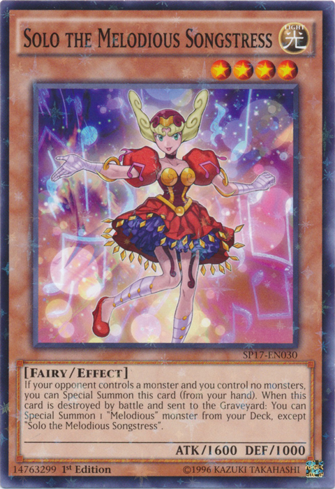 Solo the Melodious Songstress [SP17-EN030] Starfoil Rare | Chromatic Games