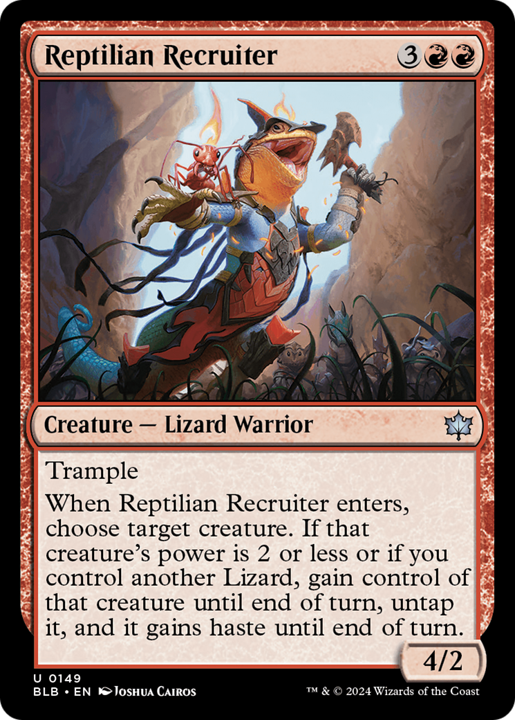 Reptilian Recruiter [Bloomburrow] | Chromatic Games