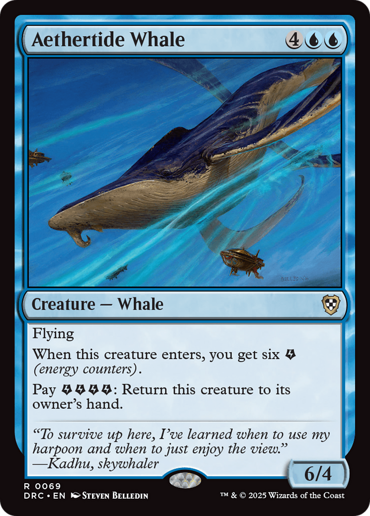 Aethertide Whale [Aetherdrift Commander] | Chromatic Games