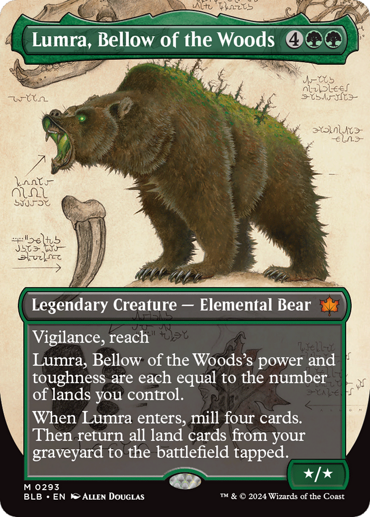 Lumra, Bellow of the Woods (Borderless) (0293) [Bloomburrow] | Chromatic Games