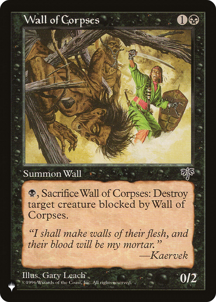 Wall of Corpses [The List Reprints] | Chromatic Games