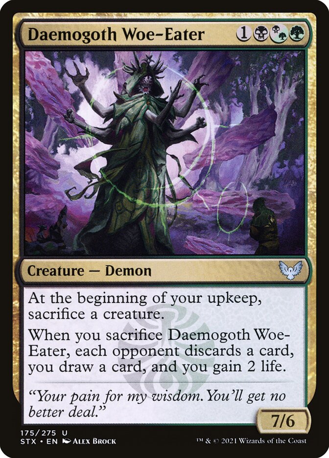 Daemogoth Woe-Eater 175 (Strixhaven: School of Mages)  | Chromatic Games
