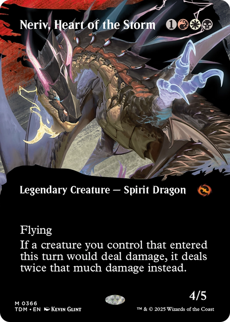 Neriv, Heart of the Storm (Borderless) [Tarkir: Dragonstorm] | Chromatic Games
