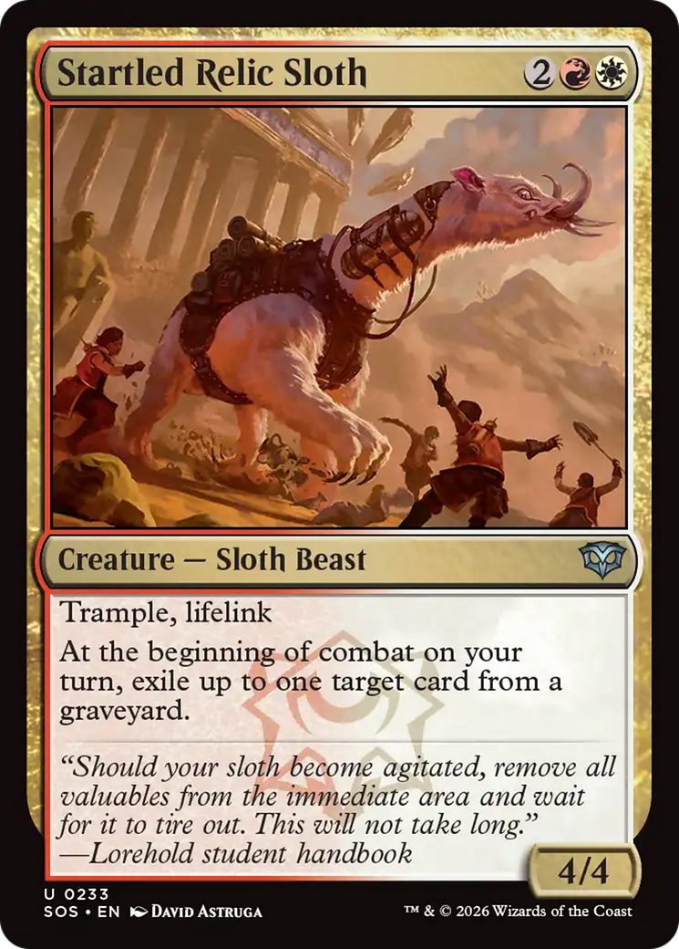 Startled Relic Sloth [Secrets of Strixhaven] | Chromatic Games