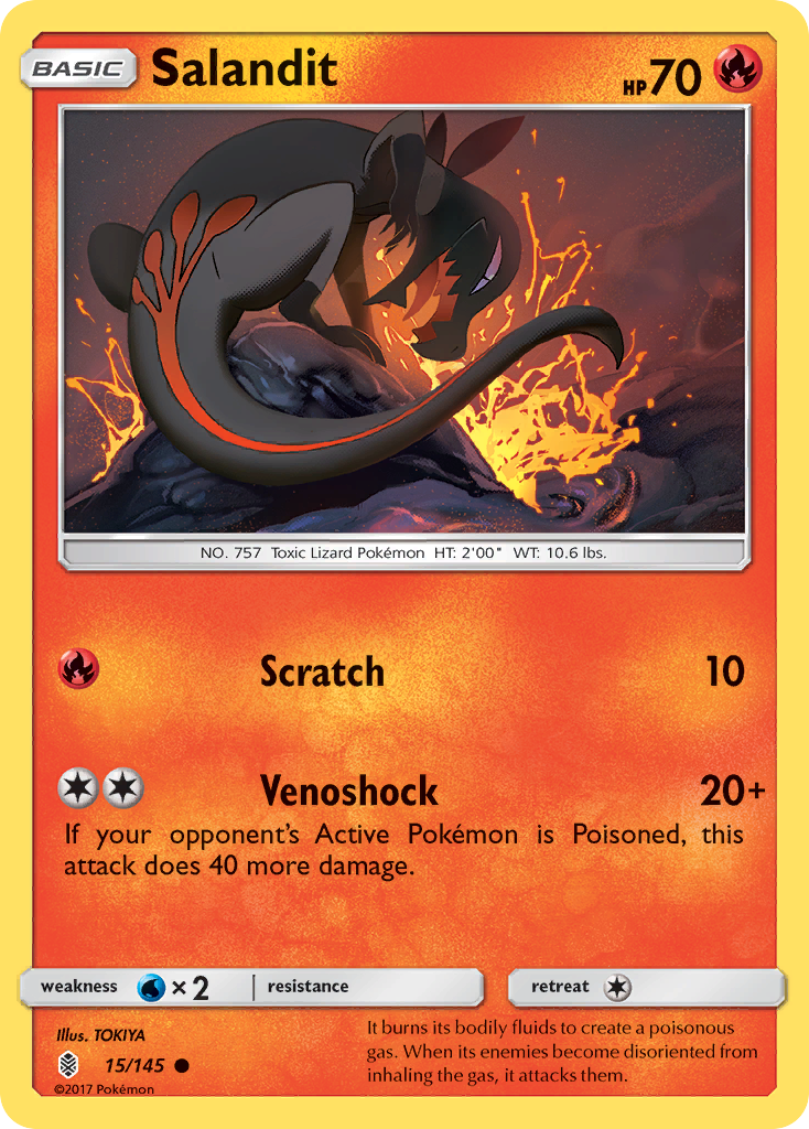 Salandit (15/145) [Sun & Moon: Guardians Rising] | Chromatic Games