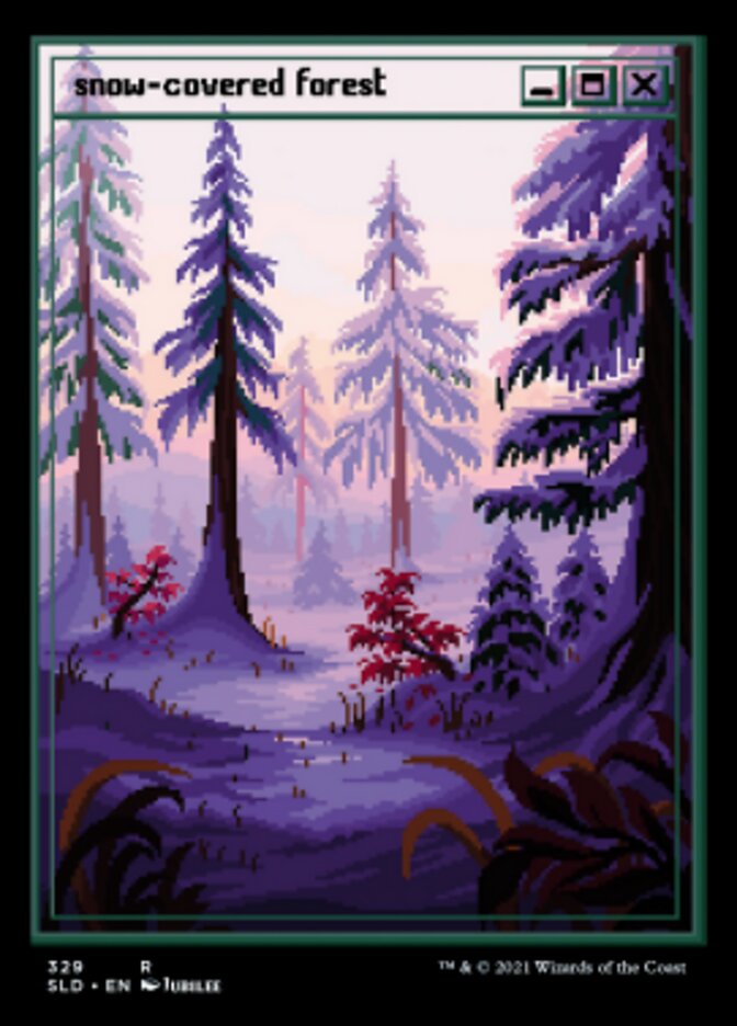 Snow-Covered Forest (329) [Secret Lair Drop Series] | Chromatic Games