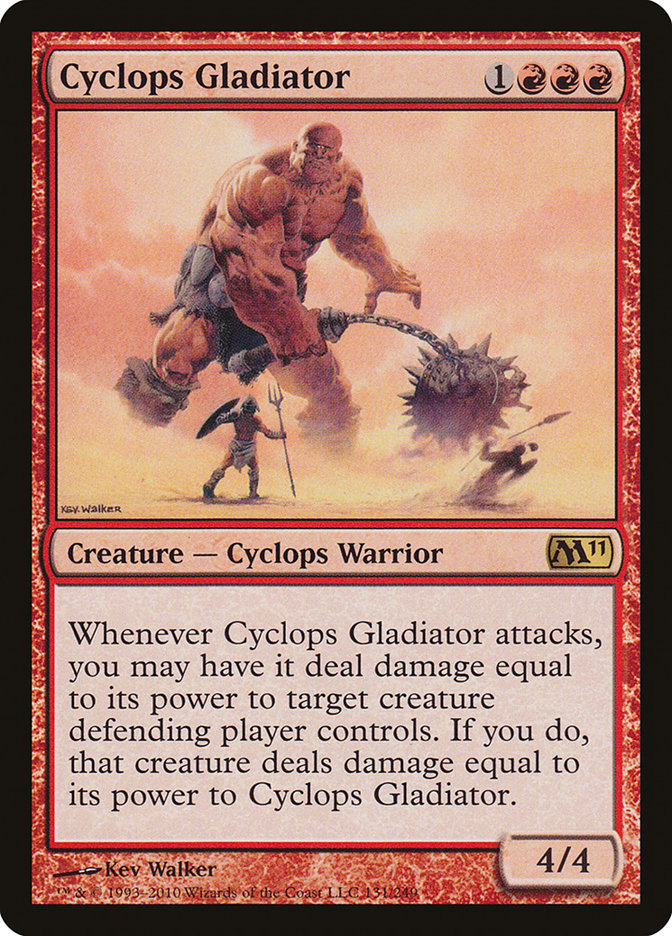 Cyclops Gladiator 131/249 (Magic 2011 (M11))  | Chromatic Games