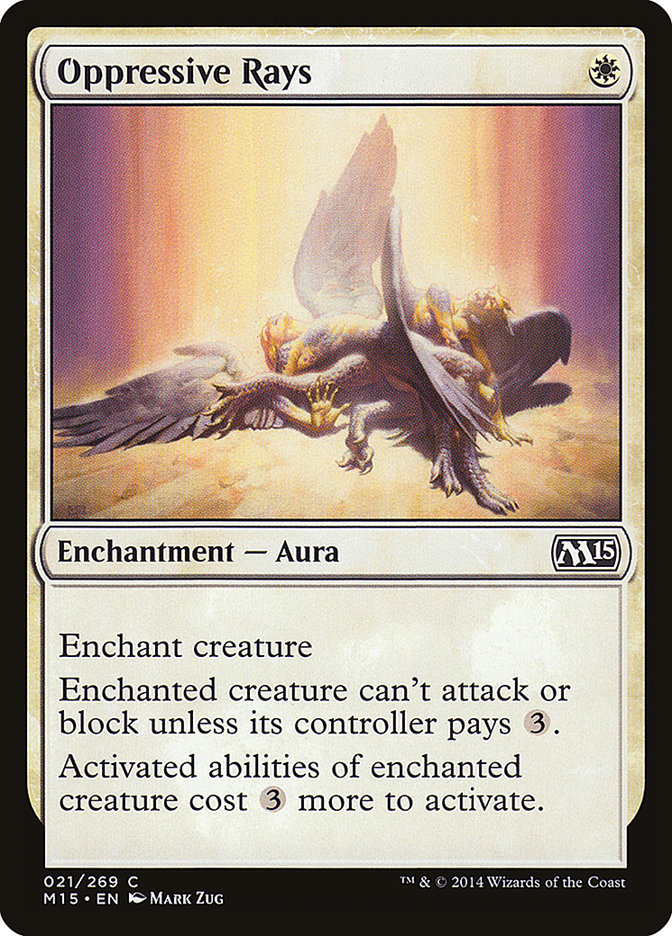 Oppressive Rays 21 (Magic 2015 (M15))  | Chromatic Games