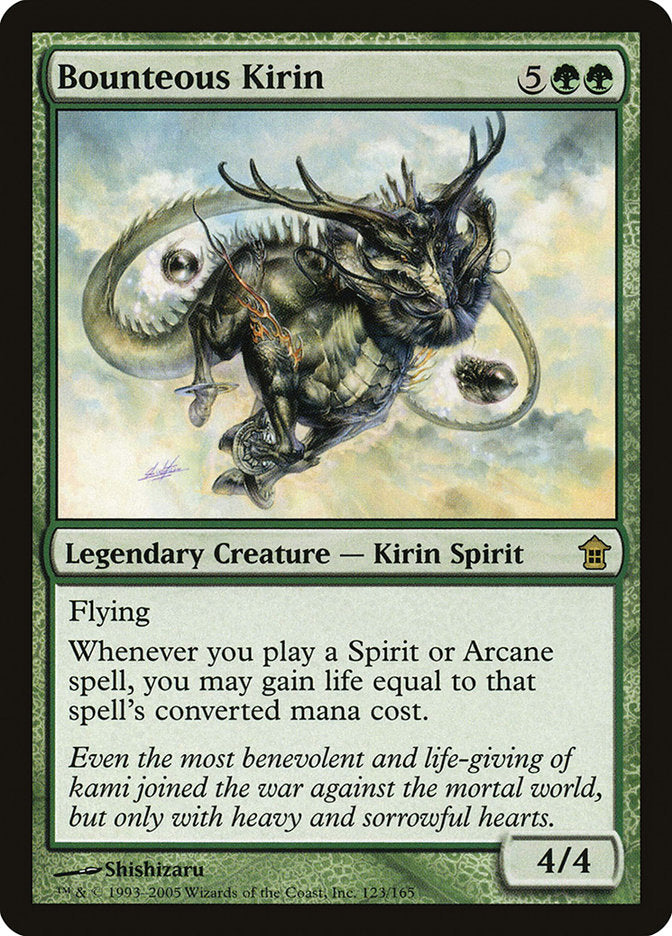Bounteous Kirin 123/165 (Saviors of Kamigawa)  | Chromatic Games