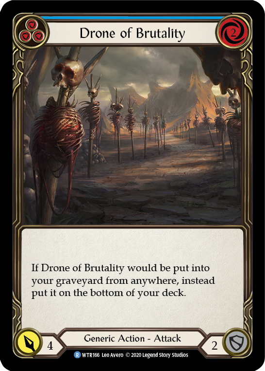 Drone of Brutality (Blue) [U-WTR166] (Welcome to Rathe Unlimited)  Unlimited Normal | Chromatic Games