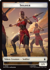 Goat // Soldier Double-Sided Token (Surge Foil) [Marvel Super Heroes Commander Tokens] | Chromatic Games