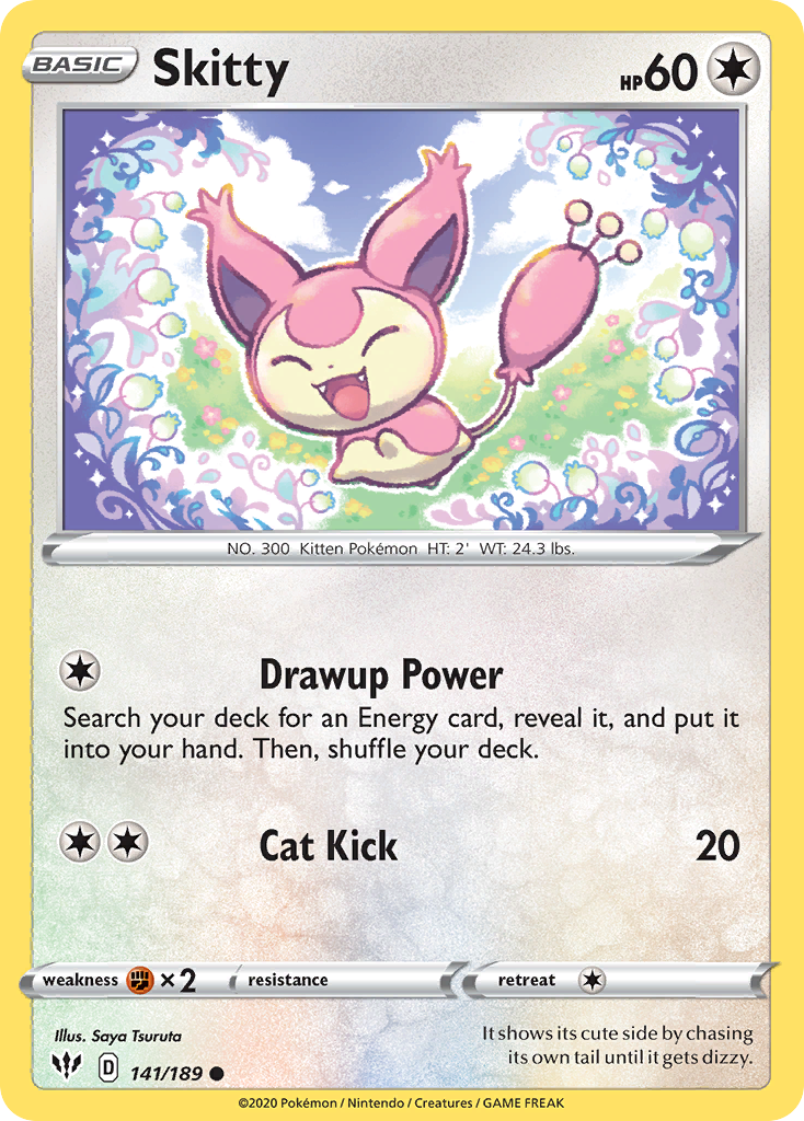 Skitty (141/189) [Sword & Shield: Darkness Ablaze] | Chromatic Games