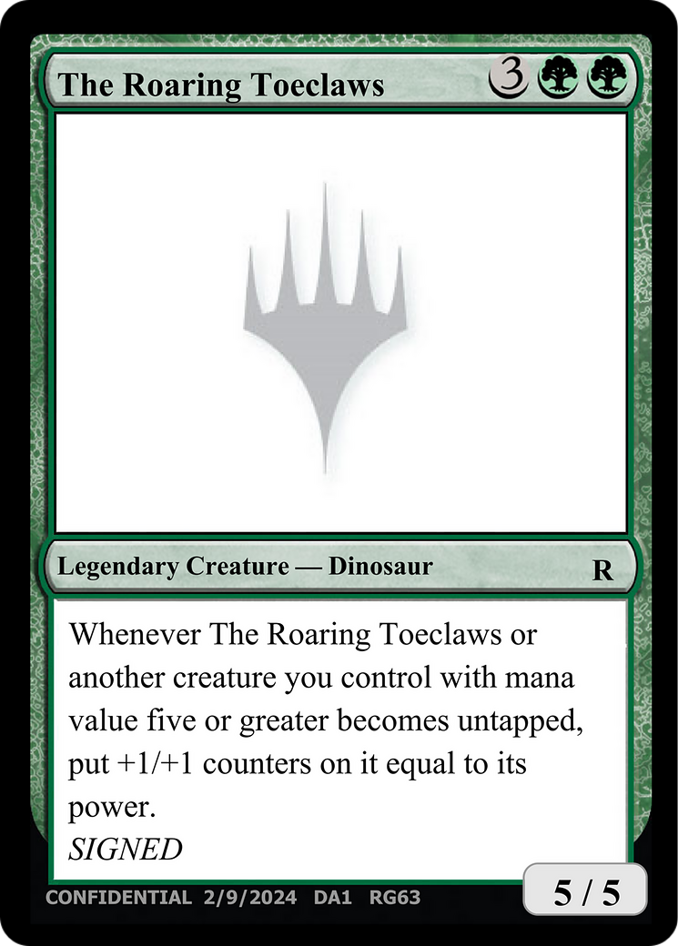 The Roaring Toeclaws [Unknown Event] | Chromatic Games