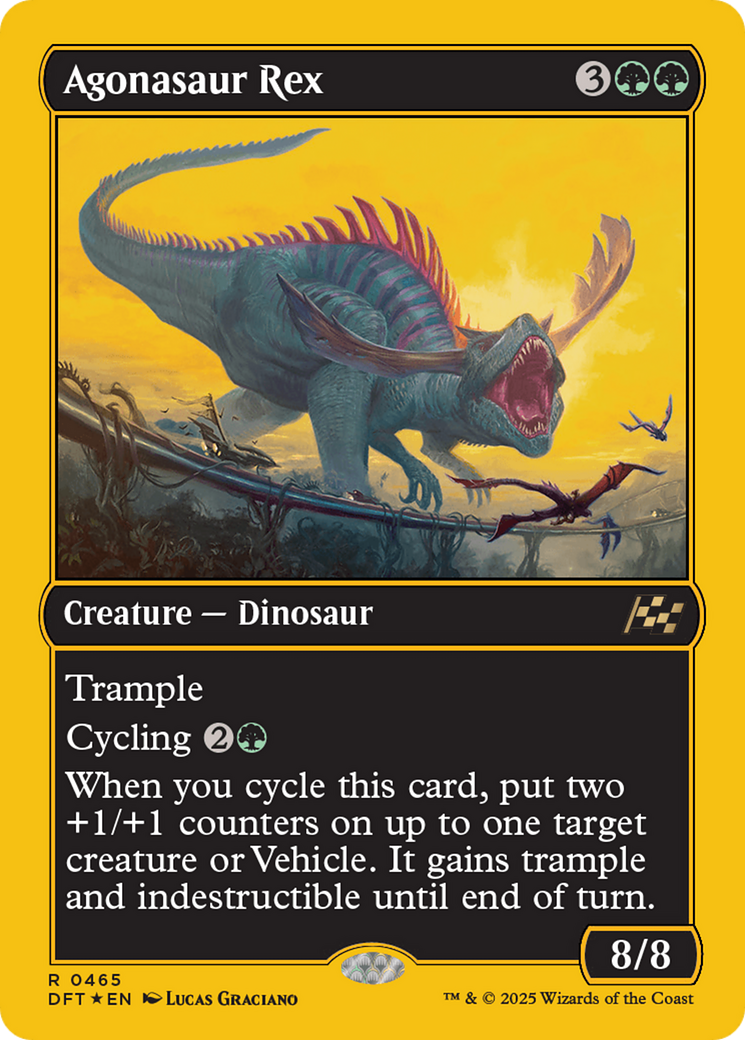 Agonasaur Rex (First-Place Foil) [Aetherdrift] | Chromatic Games