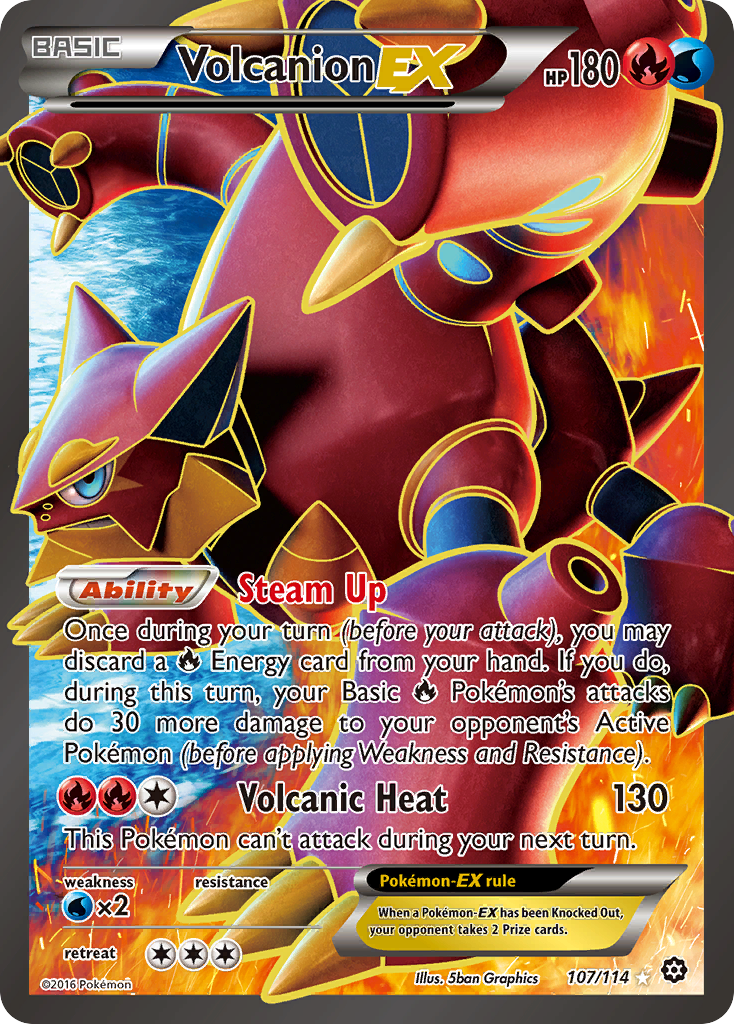 Volcanion EX (107/114) [XY: Steam Siege] | Chromatic Games