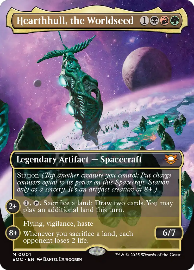 Hearthhull, the Worldseed (Borderless) [Edge of Eternities Commander] | Chromatic Games