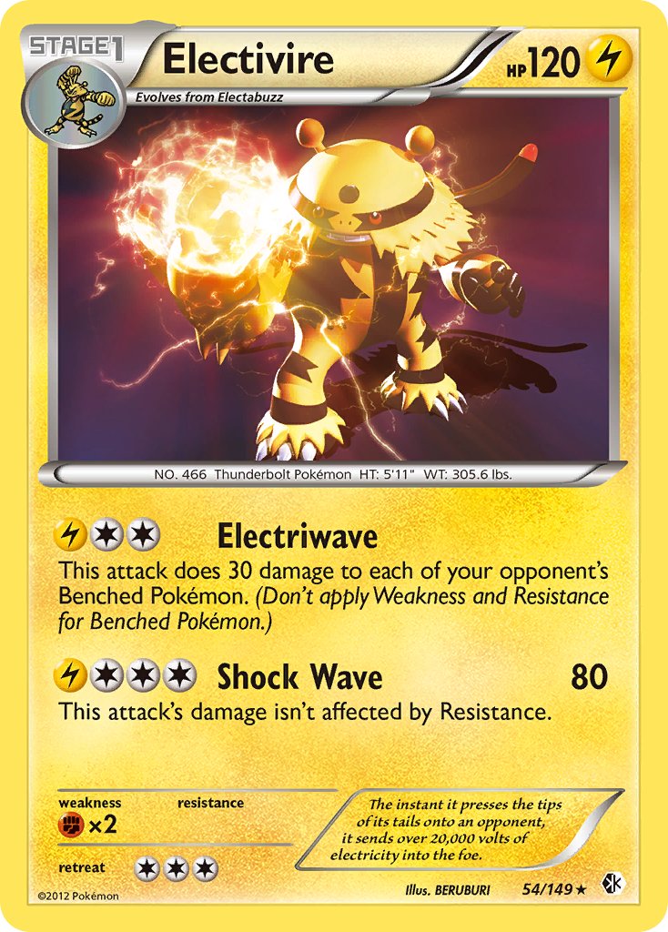 Electivire (54/149) (Theme Deck Exclusive) [Black & White: Boundaries Crossed] | Chromatic Games