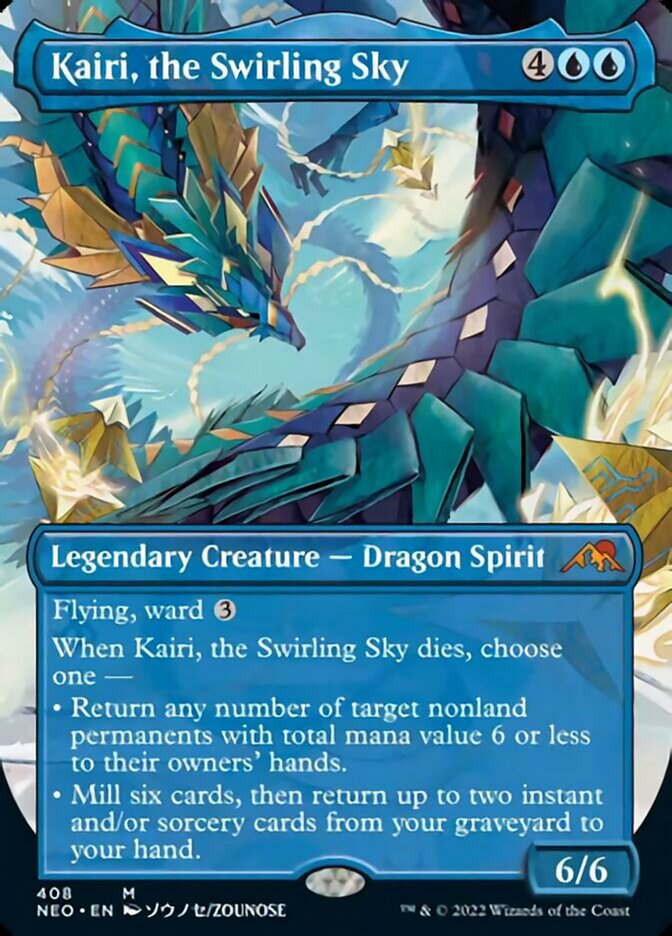 Kairi, the Swirling Sky (Borderless Alternate Art) [Kamigawa: Neon Dynasty] | Chromatic Games