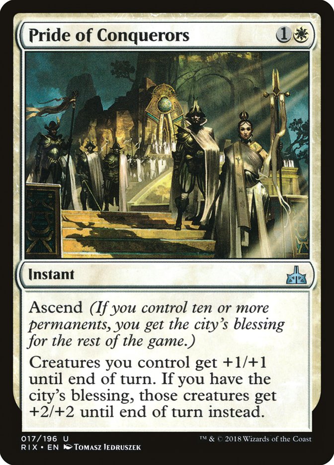 Pride of Conquerors 17/196 (Rivals of Ixalan)  | Chromatic Games