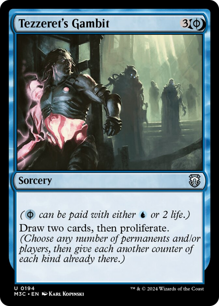 Tezzeret's Gambit (Ripple Foil) [Modern Horizons 3 Commander] | Chromatic Games