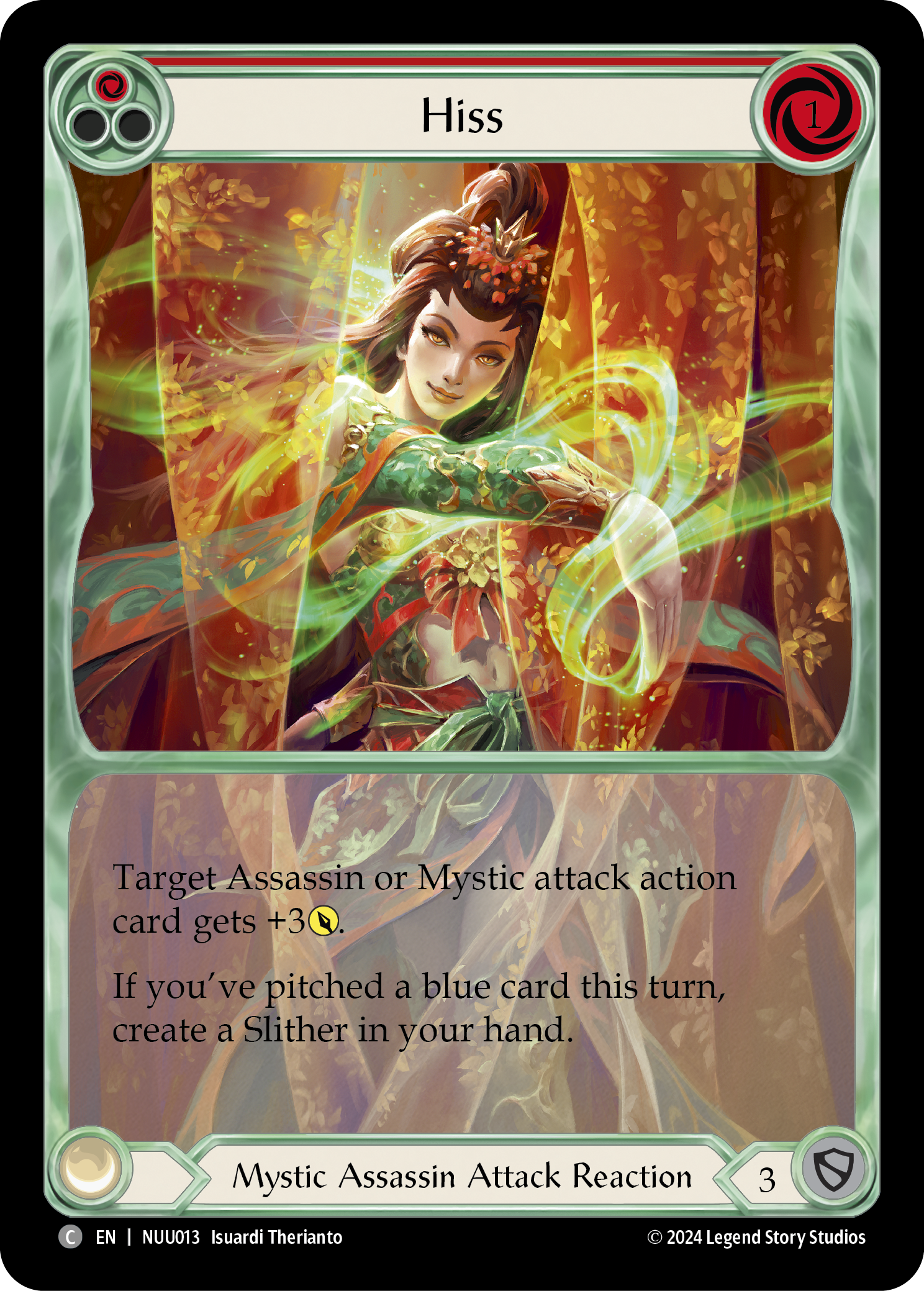 Hiss (Red) [NUU013] (Part the Mistveil Nuu Blitz Deck) | Chromatic Games