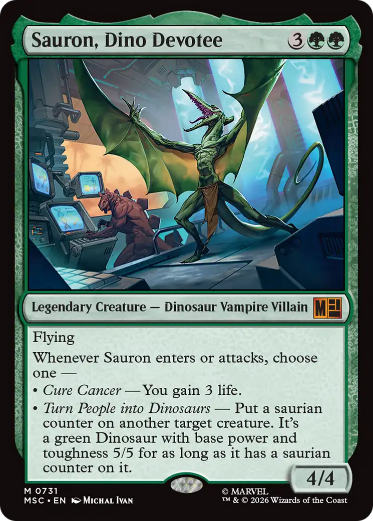 Sauron, Dino Devoteee [Marvel Super Heroes Commander] | Chromatic Games