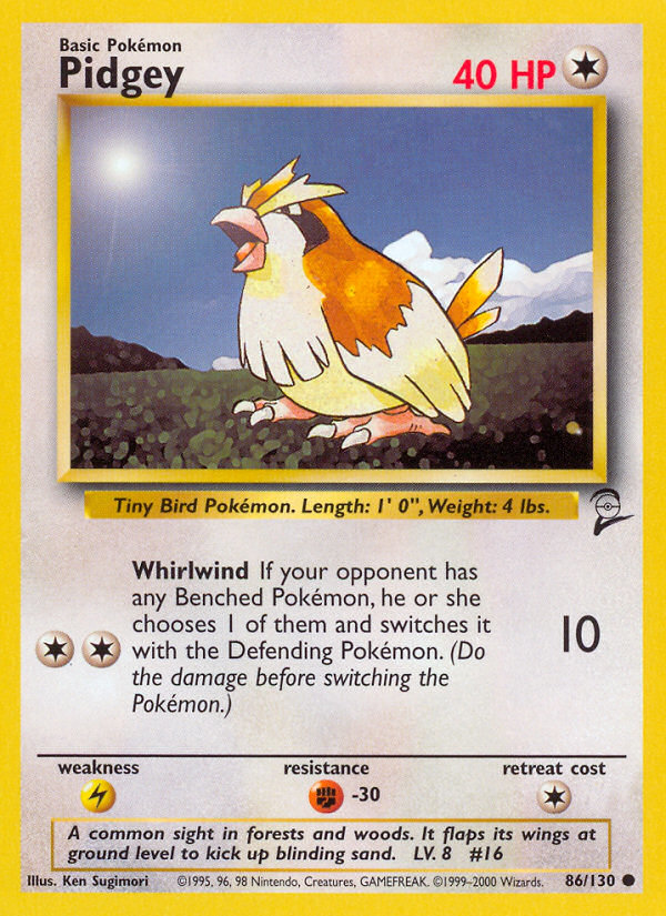 Pidgey (86/130) [Base Set 2] | Chromatic Games