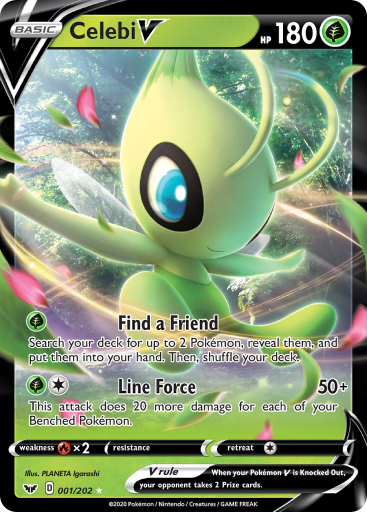 Celebi V (001/202) [Sword & Shield: Base Set] | Chromatic Games