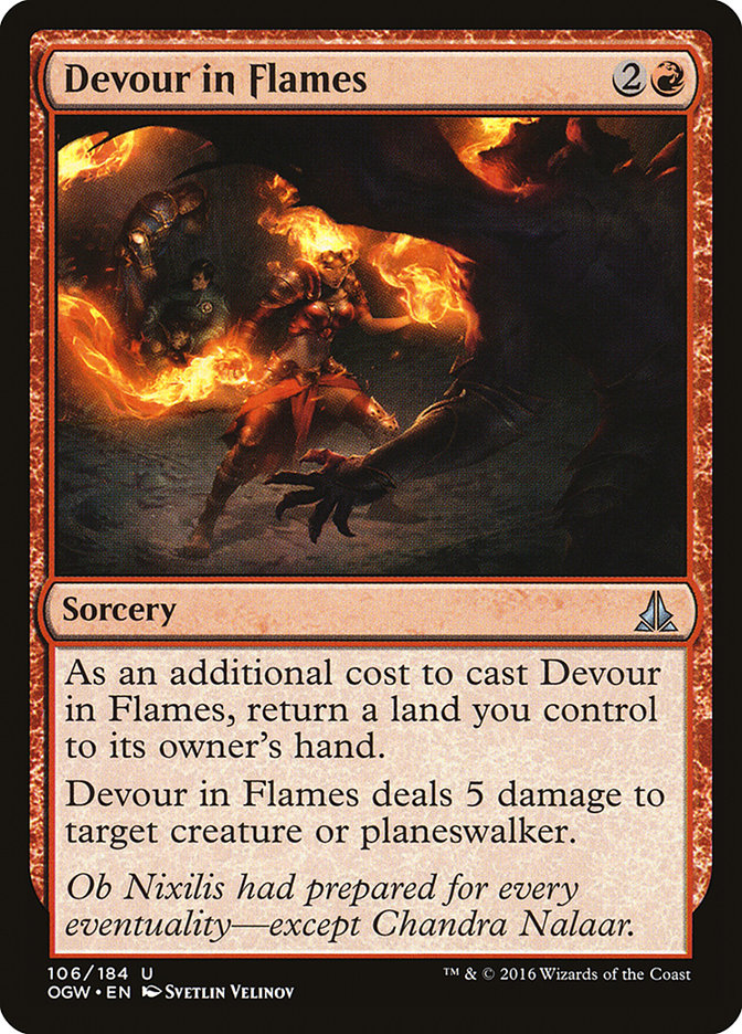 Devour in Flames 106/184 (Oath of the Gatewatch)  | Chromatic Games