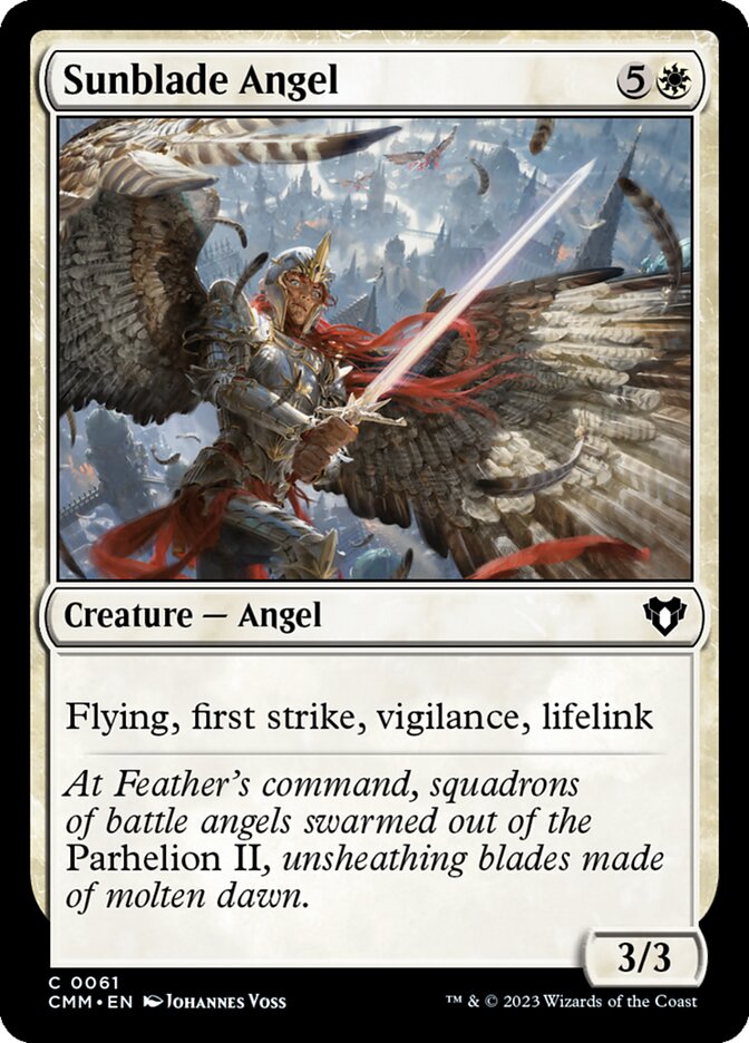 Sunblade Angel 61/451 (Commander Masters)  | Chromatic Games