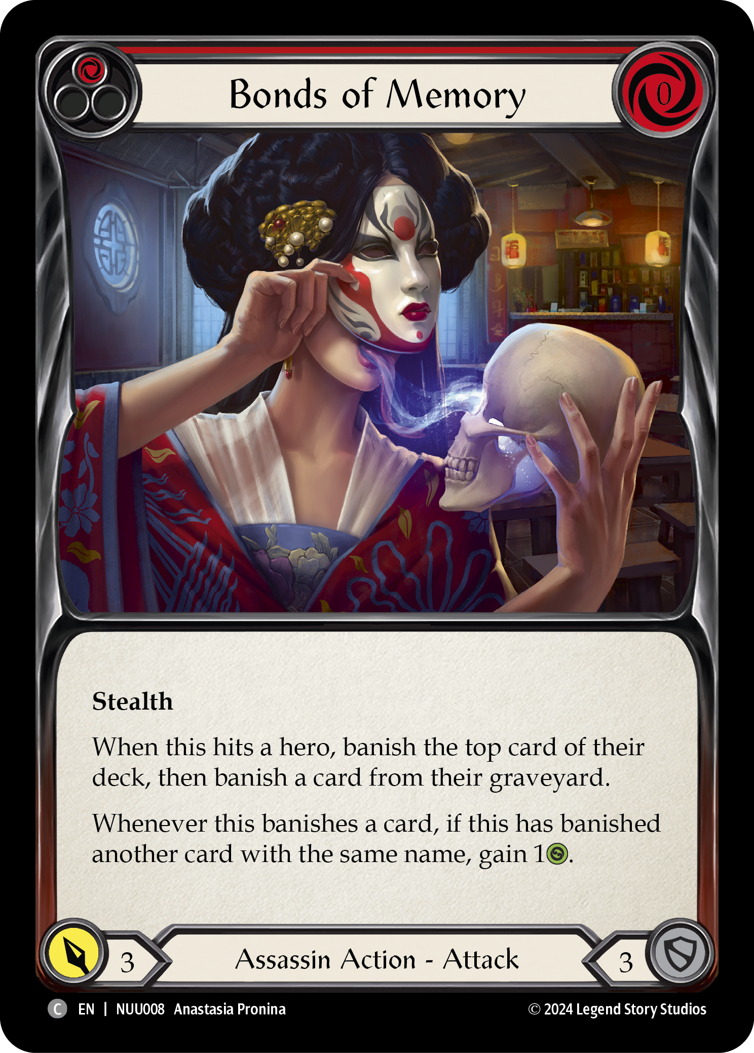 Bonds of Memory (Red) [NUU008] (Part the Mistveil Nuu Blitz Deck) | Chromatic Games