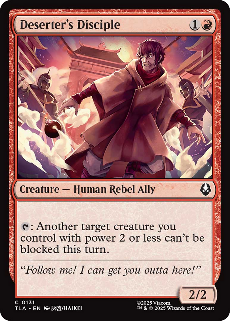 Deserter's Disciple [Avatar: The Last Airbender] | Chromatic Games