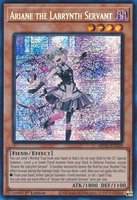 Ariane the Labrynth Servant [MP23-EN228] Prismatic Secret Rare | Chromatic Games