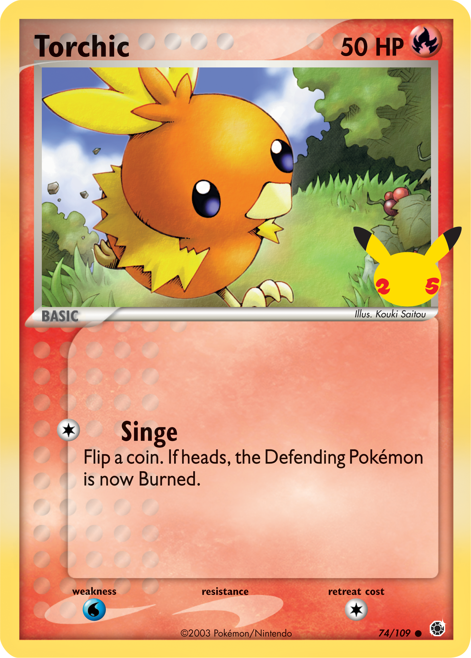 Torchic (74/109) (Jumbo Card) [First Partner Pack] | Chromatic Games