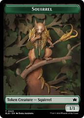 Squirrel // Starscape Cleric Double-Sided Token [Bloomburrow Tokens] | Chromatic Games