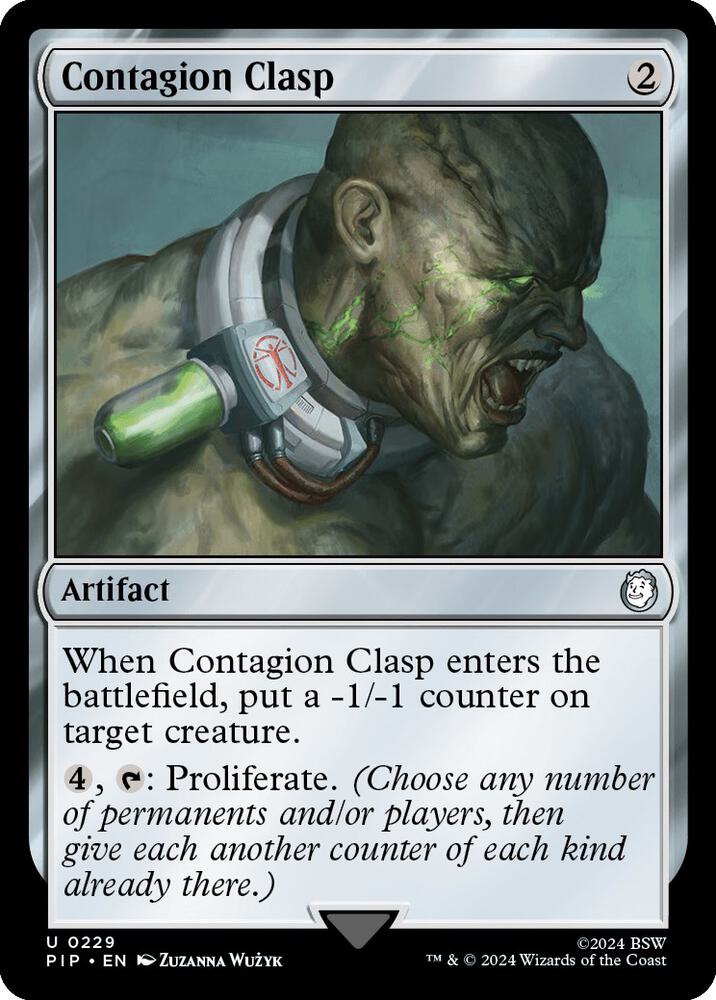Contagion Clasp 229 (Universes Beyond: Fallout)  | Chromatic Games