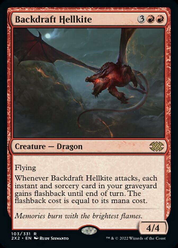 Backdraft Hellkite [Double Masters 2022] | Chromatic Games